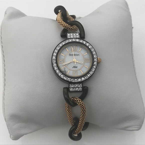 Armitron Now Ladies Watch Brown Gold Tone Analog - Picture 2 of 8